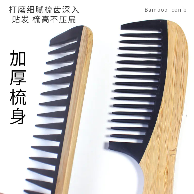 Bamboo Hair Comb for Women - Anti-Static Wooden Design - Joomcy