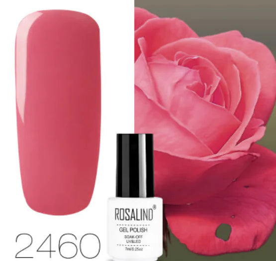 ROSALIND 10ml Pink Eco-Friendly UV Nail Gel (24 Colors)