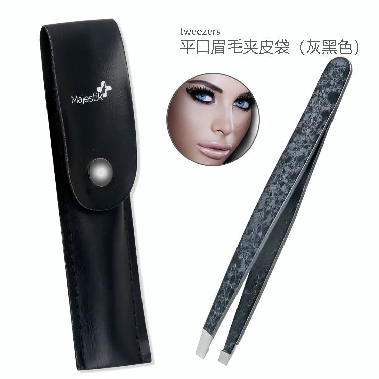 Double-Sided Stainless Steel Tweezers Beauty Set - Joomcy