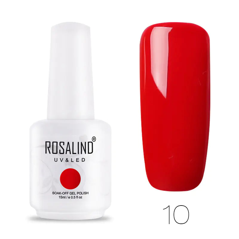 ROSALIND Barbie Nail Gel, Solid Color UV Gel 15ml
