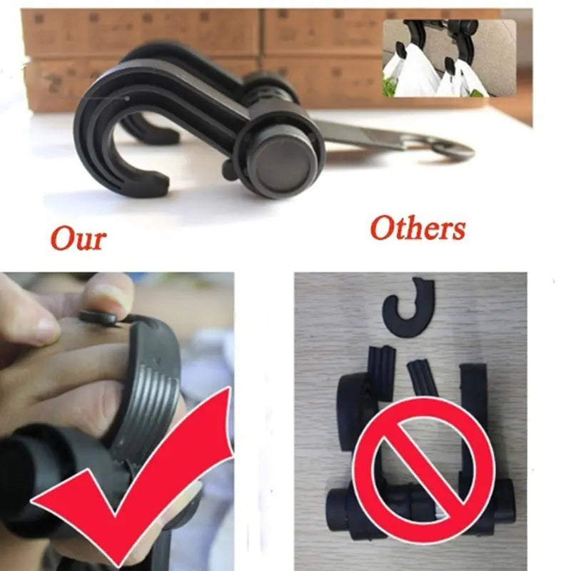 Multifunctional Car Hook for Seat and Trash Storage - Joomcy