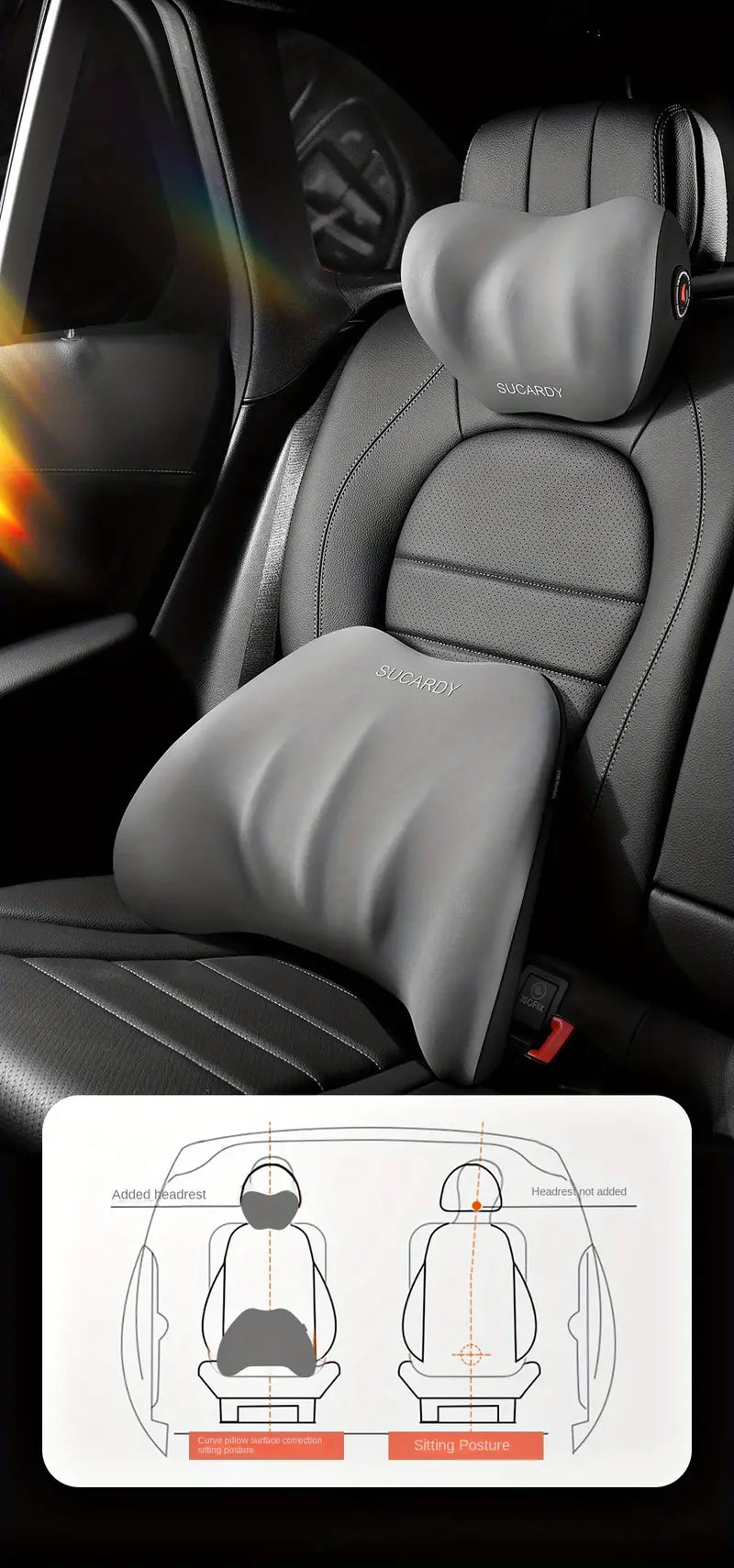 Car Memory Foam Neck Pillow Cushion for All Seasons - Joomcy