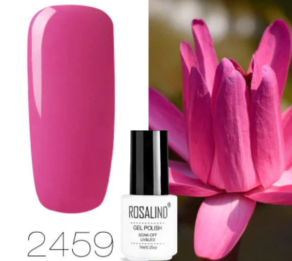 ROSALIND 10ml Pink Eco-Friendly UV Nail Gel (24 Colors)