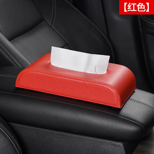 Creative Car Tissue Box with Premium Leather Design - Joomcy