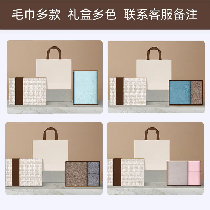 Cotton Towel Gift Set with Custom Logo Embroidery - Joomcy