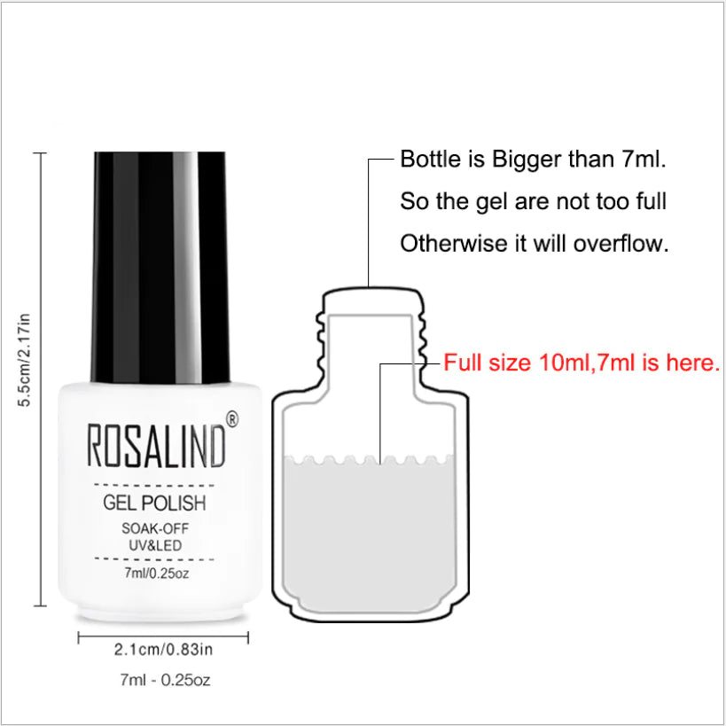 ROSALIND Gel Polish - 58 Colors Nail Gel Collection