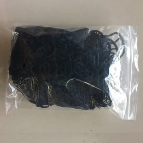 Black lace bralette in a clear plastic bag.