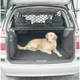 Black mesh cargo net for car trunk