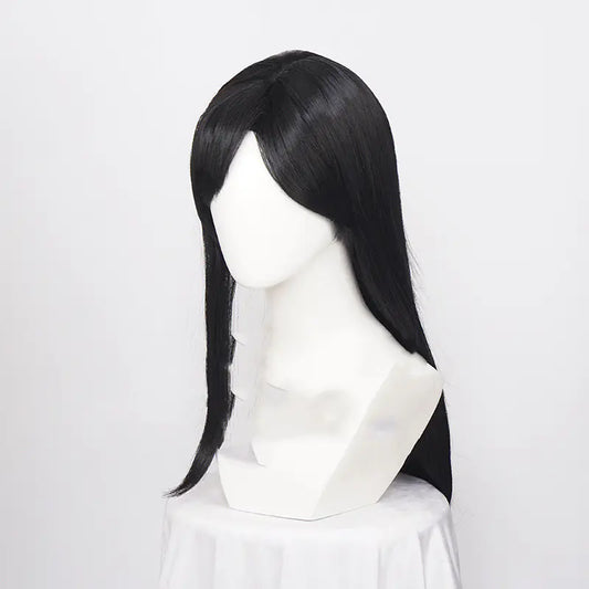 1 Meter Black High-Temperature Silk Wig for Women - Joomcy
