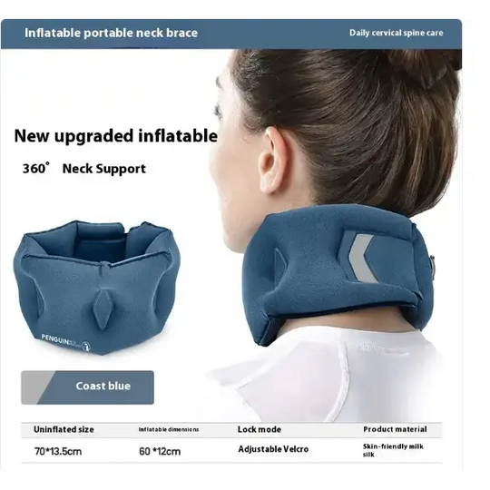 Portable Inflatable Neck Support Pillow