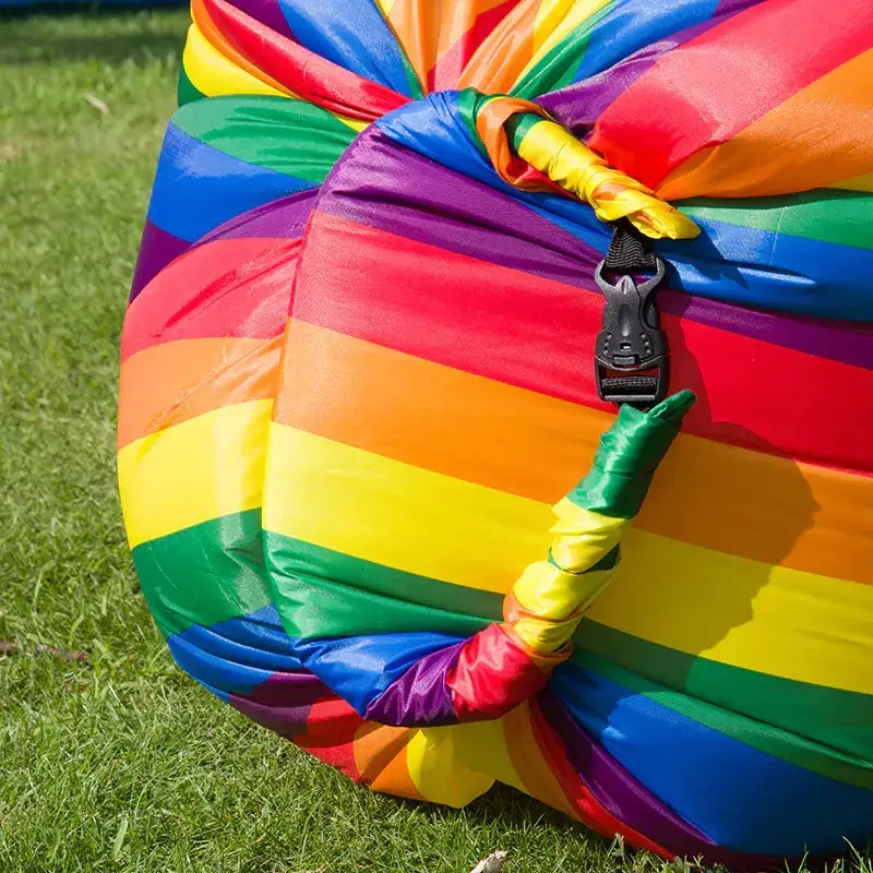Portable Inflatable Rainbow Sofa and Sleeping Bag