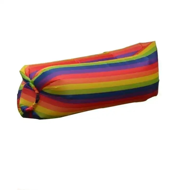Portable Inflatable Rainbow Sofa and Sleeping Bag