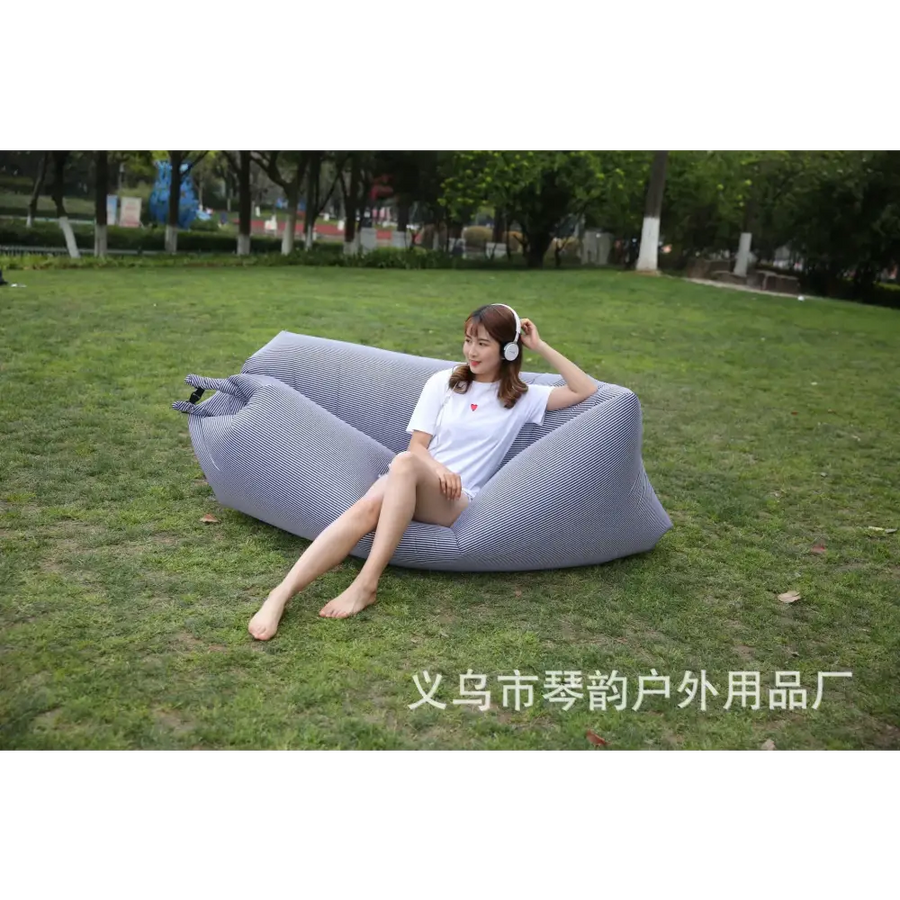 Portable Inflatable Rainbow Sofa and Sleeping Bag
