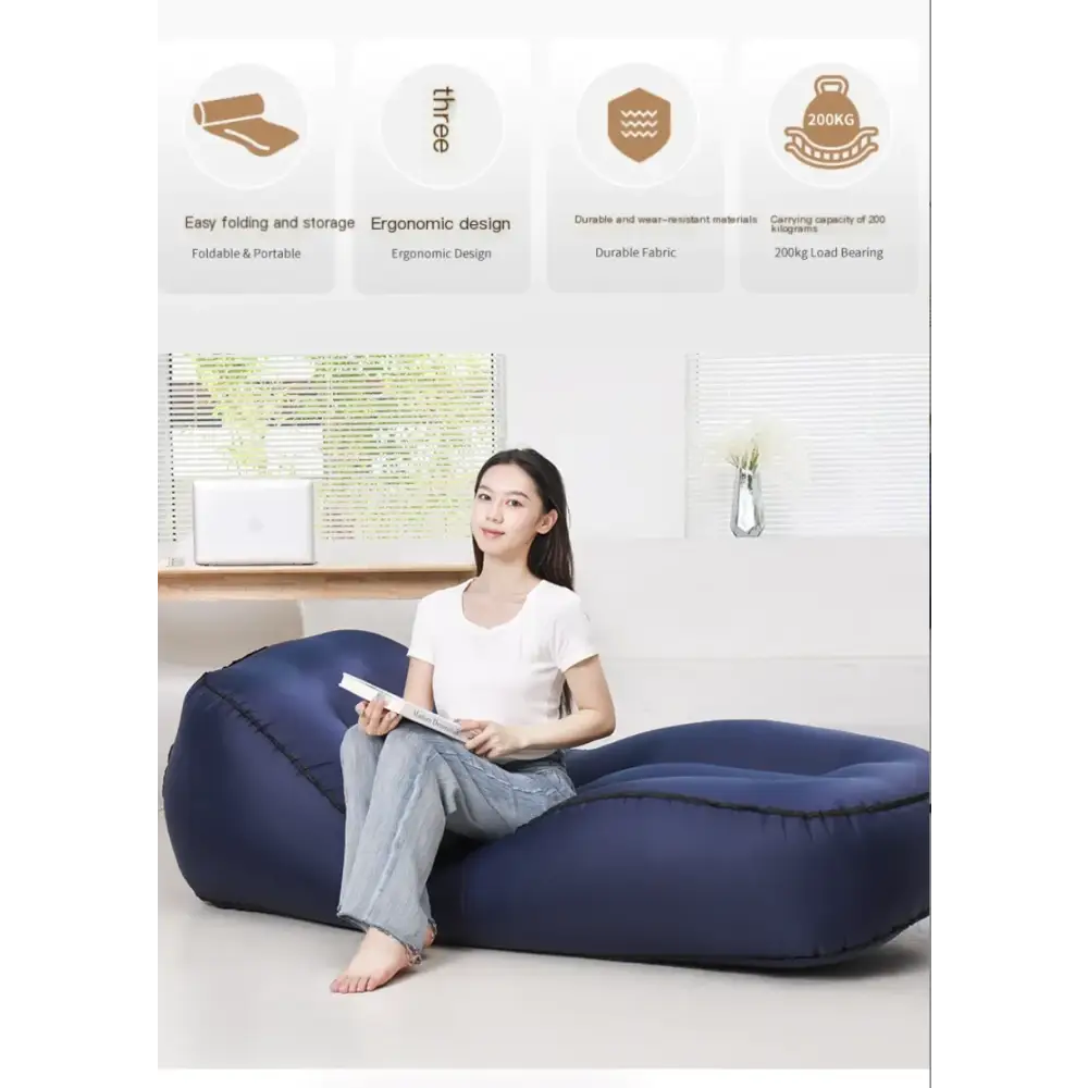 Portable Inflatable Sofa Bed for Outdoor Relaxation