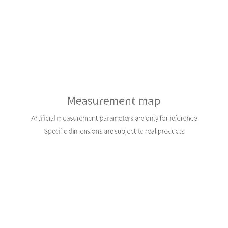 Measurement map text on a plain white background.