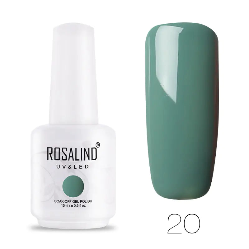 ROSALIND Barbie Nail Gel, Solid Color UV Gel 15ml