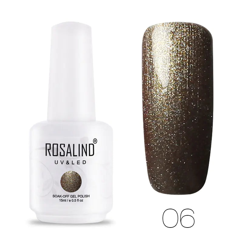 ROSALIND Barbie Nail Gel, Solid Color UV Gel 15ml