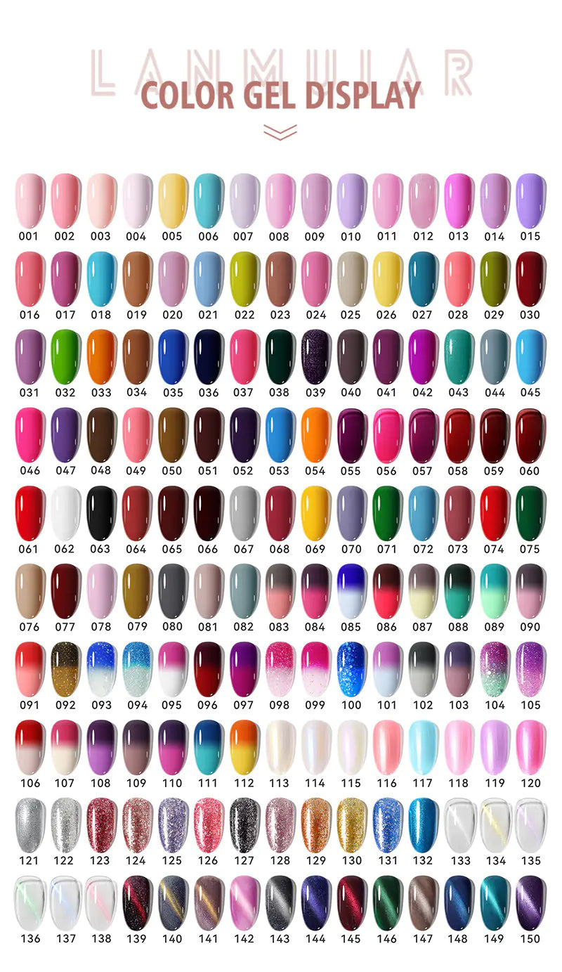 New Colorful Metallic Cat Eye Gel Nail Polish (In Stock)