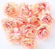 10pcs Artificial Silk Peony Flower Heads for Decor