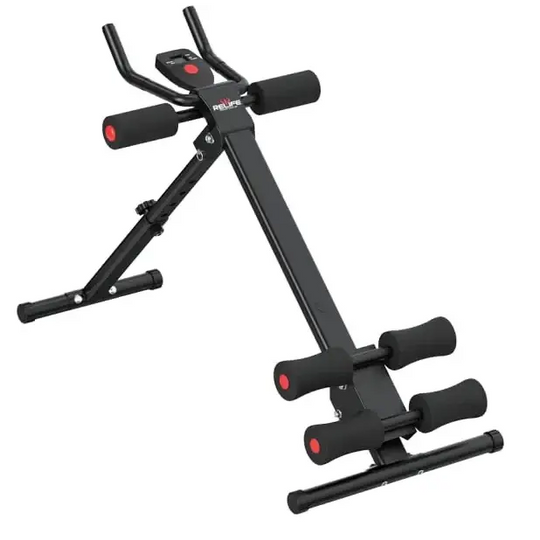RELIFE REBUILD YOUR LIFE AB Workout Machine Abdominal Trainer Foldable Ab Cruncher Strength Training Equipment for Home Gym 440 LBS