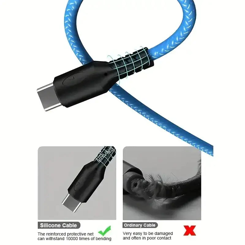 Retractable 3-in-1 Fast Charging Cable for Devices