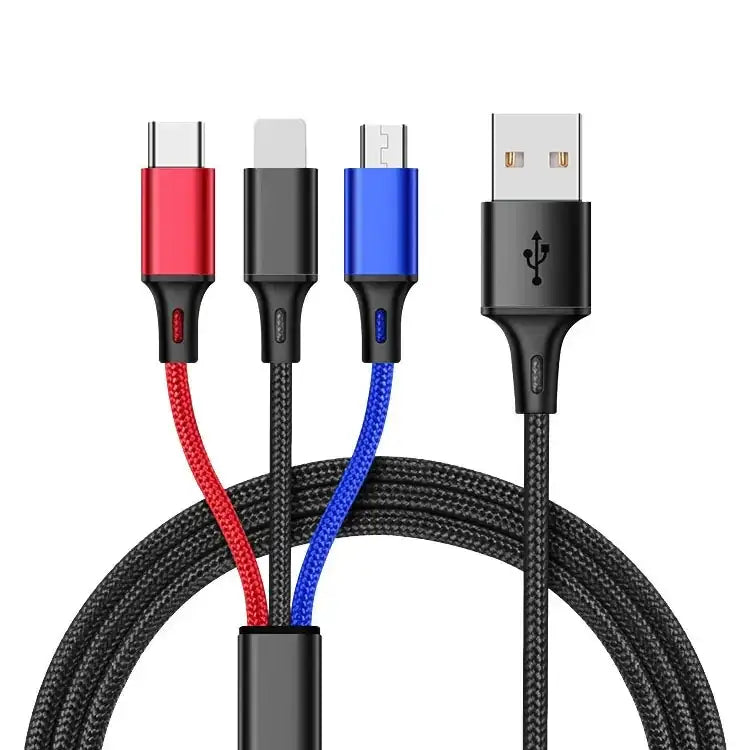 Retractable 3-in-1 Fast Charging Cable for Devices