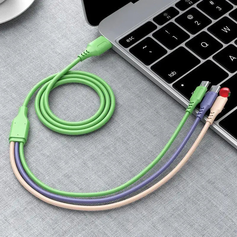 Retractable 3-in-1 Fast Charging Cable for Devices