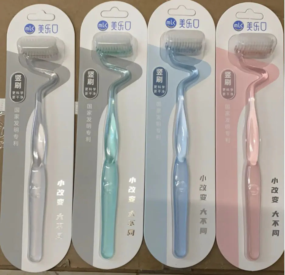 MLK S-Shape Soft Bristle Toothbrush for Adults - Joomcy
