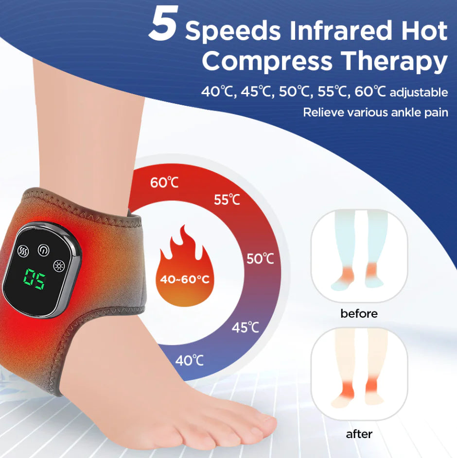 Heated Vibration Ankle Support