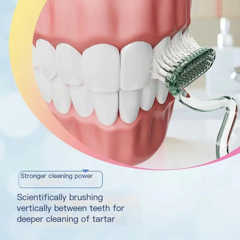 MLK S-Shape Soft Bristle Toothbrush for Adults - Joomcy
