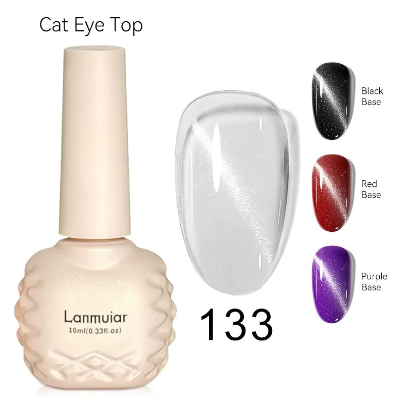 New Colorful Metallic Cat Eye Gel Nail Polish (In Stock)