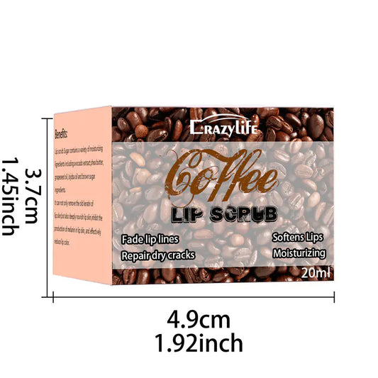 Crazylife Coffee Lip Scrub for Moisturizing Care - Joomcy