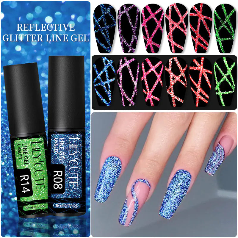 Reflective Spider Gel for Nail Art and UV Gel