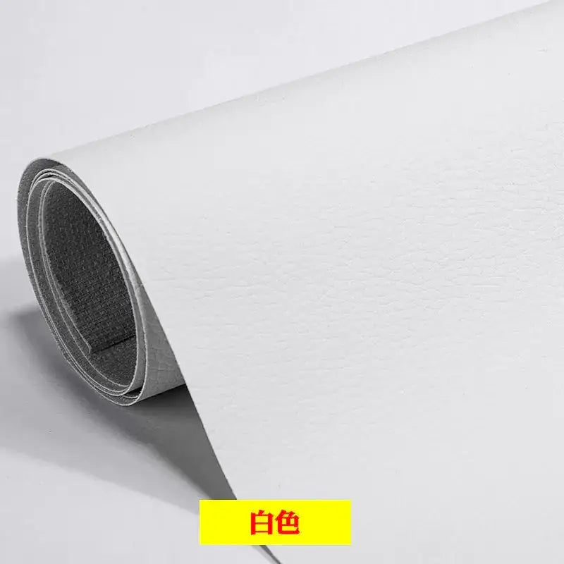 White textured wallpaper roll.