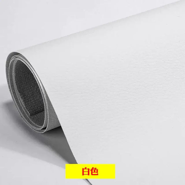 White textured wallpaper roll.