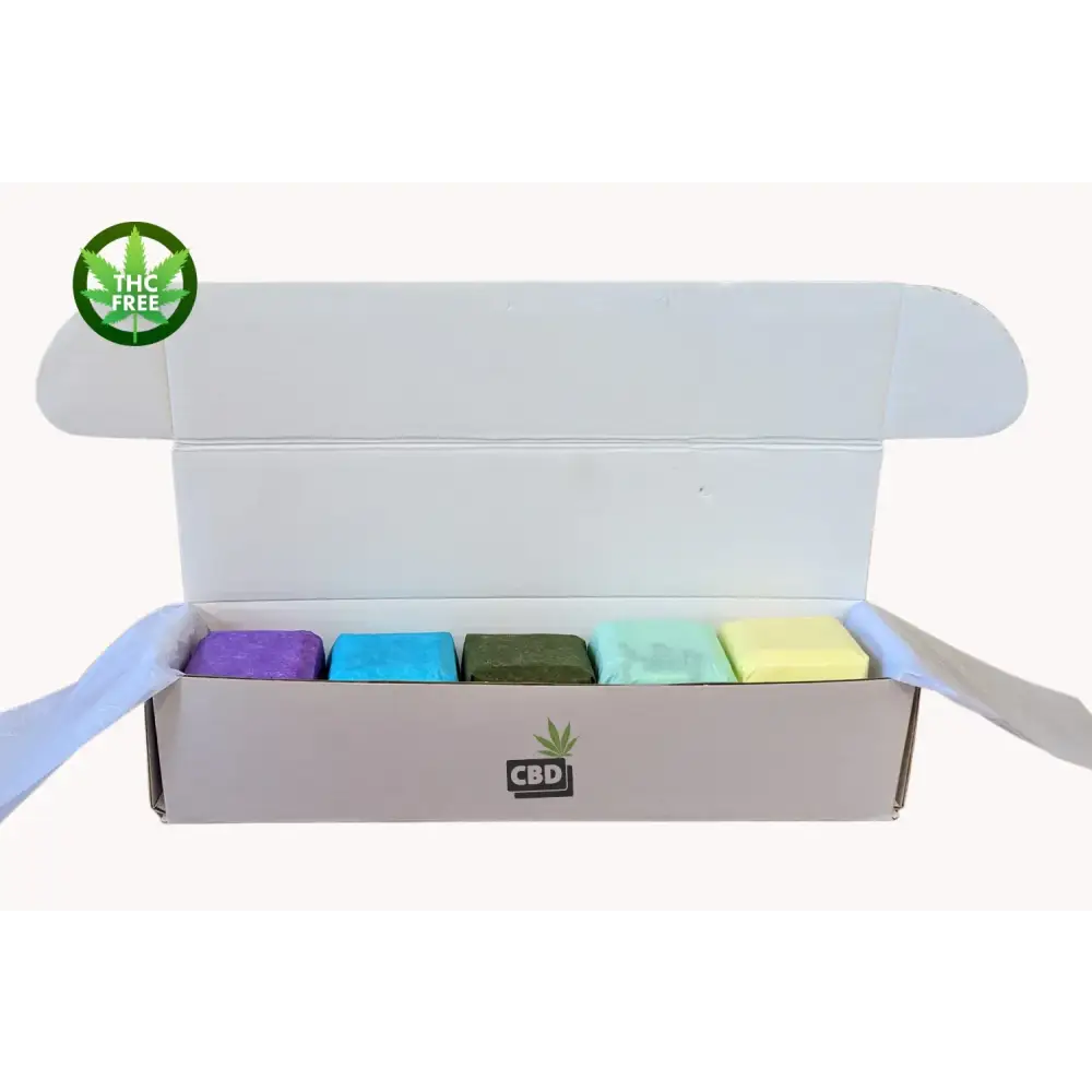 Shower Steamers Gift Set with CBD - 5 Big Fizzies (THC Free)