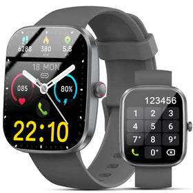 Smart Watch 1.91" Smartwatch for Men Women (Answer/Make Call) Fitness Tracker with 100+ Sport Modes IP68 Waterproof Heart Rate/Sleep/Spo2 Monitor Pedometer Activity Tracker for Android iOS