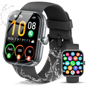 Smart Watch for Men Women 1.96" Fitness Tracker Running Watch (Answer/Make Call) IP68 Waterproof Pedometer Sleep/Step/Activity/Heart Rate Monitor 110+ Sport Modes Smartwatch for Adroid iOS Phone