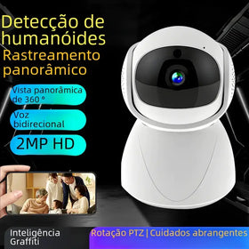 Smart WiFi Security Camera with 360-Degree Monitoring