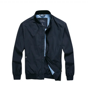 Spring Autumn Men's Casual Jacket with Stand Collar