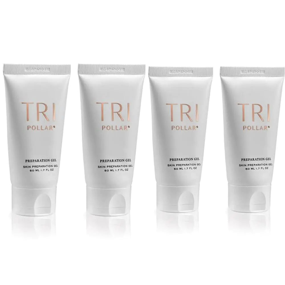 TriPollar Stop Preparation Gel 50ml (X4) - High Radio Frequency Skin Tightening Facial Machine Gel - Professional Home RF Anti-Aging Formula - Compatible with TriPollar Stop Devices - FDA Cleared