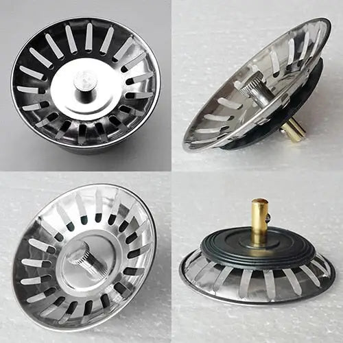 Stainless Steel Sink Cover with Drain Filter Funnel