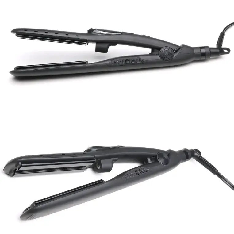 Steam Straightener and Curling Iron with Ceramic Plate