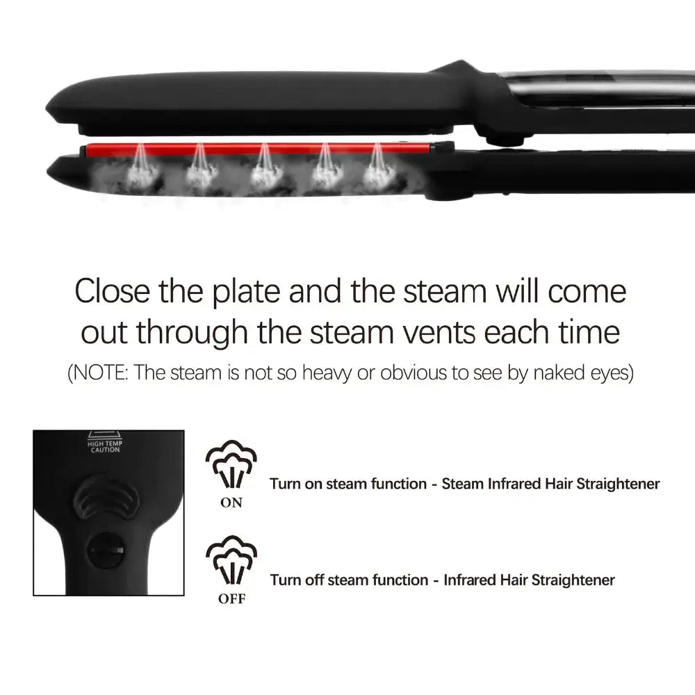 Straight Iron Steam Spray Hair Straightener