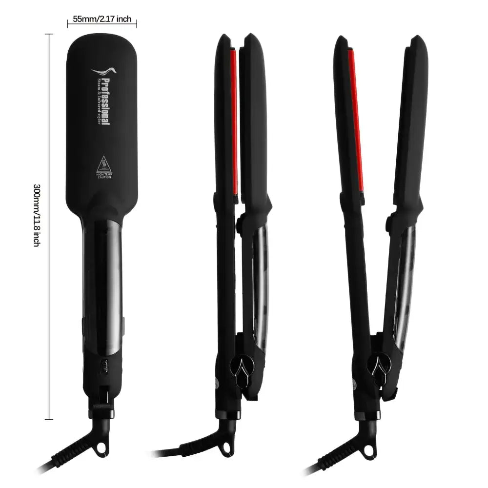 Straight Iron Steam Spray Hair Straightener
