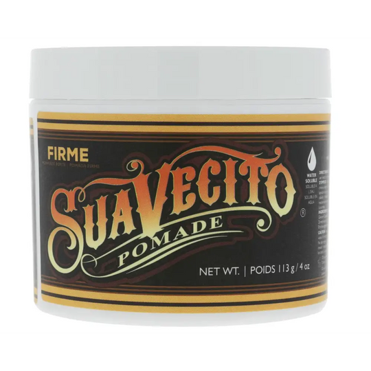 Suavecito Pomade Firme (Strong) Hold 4 Oz 1 Pack - Strong Hold Hair Pomade For Men - Medium Shine Water Based Flake Free Hair Gel - Easy To Wash Out - All Day Hold For All Hair Styles