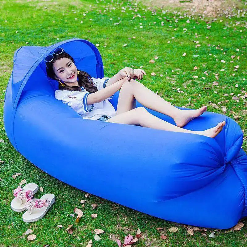 Summer Inflatable Beach Sofa - Umbrella Boat Design