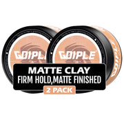 Hair Styling Clay for Men Firm Hold - Matte Finish Hair Clay Hair Paste Water Based Matte Texture Pomade Mens Hair Products - Hair Paste Clay Pomade Ideal for All Mens Hair Types 3.5oz (2PCS)