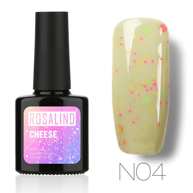ROSALIND Gel Polish - Orange Dot Cheese Nail Gel