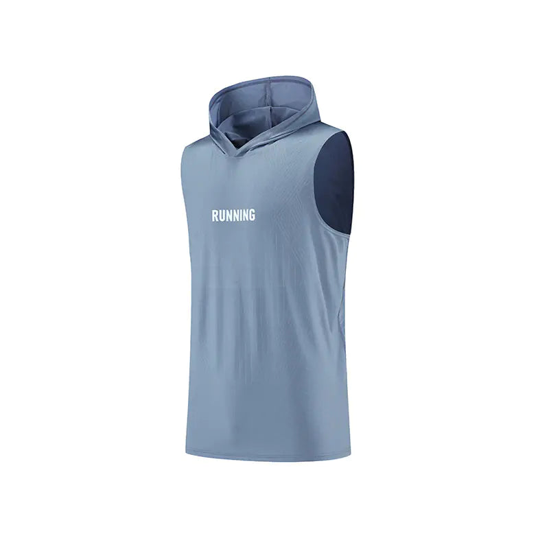 Men's Quick-Dry Hooded Sports Tank Top for Fitness